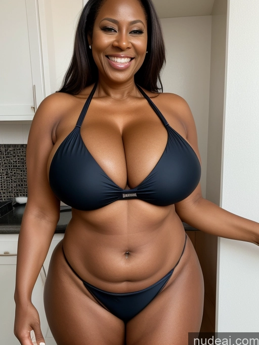 related ai porn images free for One Busty Huge Boobs Thick Tanned Skin Laughing Front View Microkini Thong 60s Nigerian Maid