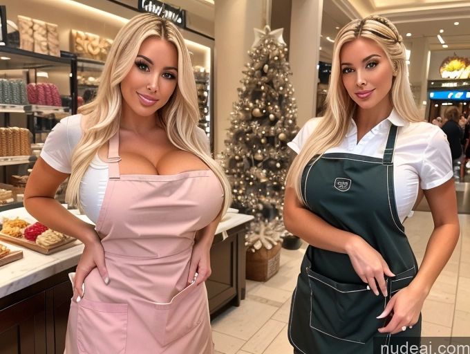 related ai porn images free for Bimbo Two Huge Boobs Mall Apron