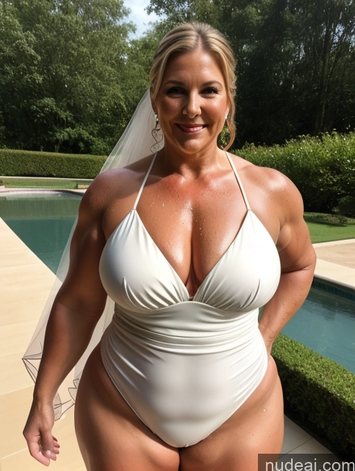 related ai porn images free for Milf Chubby Thick Big Hips Muscular Oiled Body Wedding
