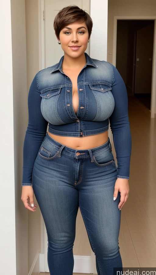 related ai porn images free for Athlete Busty Perfect Boobs Big Ass Big Hips Front View Jeans Short Hair Chubby