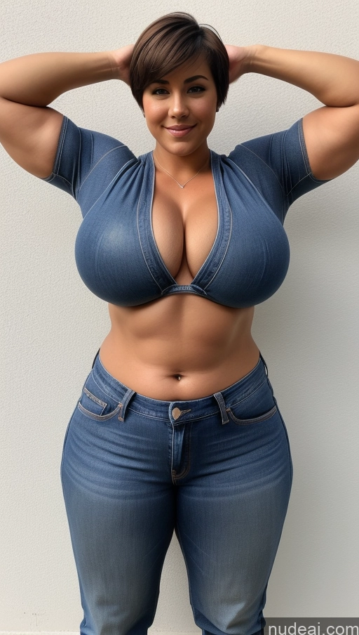 related ai porn images free for Athlete Busty Perfect Boobs Big Ass Big Hips Front View Jeans Short Hair Chubby Abs Muscular Fat