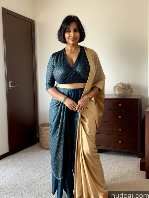 related ai porn images free for Milf Huge Boobs Big Ass Big Hips 30s Black Hair Indian Sari Jewelry Bright Lighting Front View Short Hair Bedroom Jumpsuit
