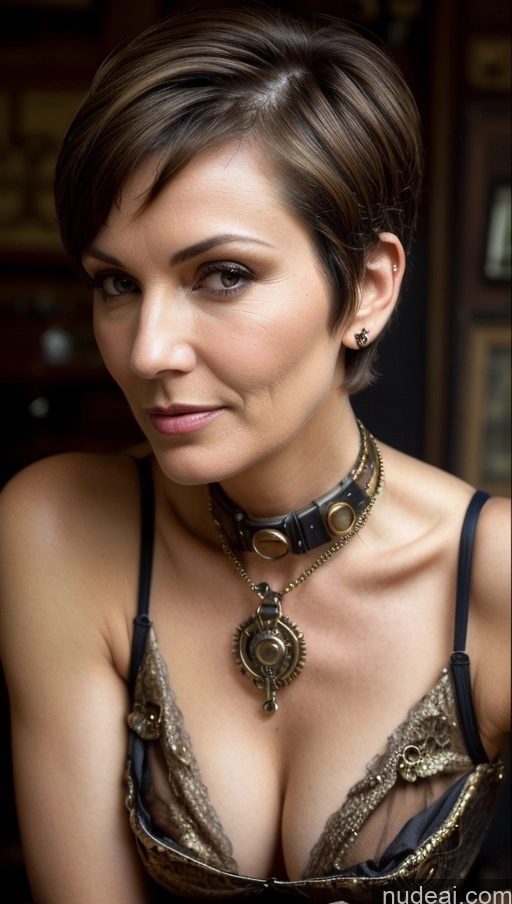 related ai porn images free for Milf Beautiful Perfect Body Short Hair Skin Detail (beta) Cleavage Detailed Small Tits Steampunk