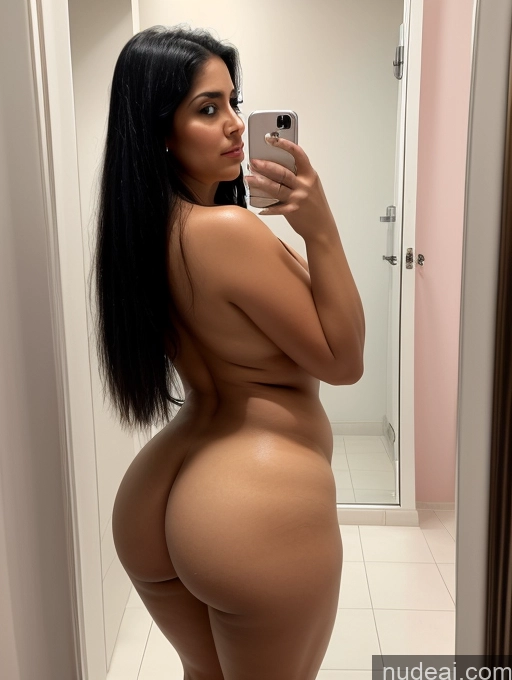 related ai porn images free for 30s Huge Boobs Big Ass Fat One Woman Sad Black Hair Long Hair Arabic Mirror Selfie Bathroom Front View Spreading Legs Nude