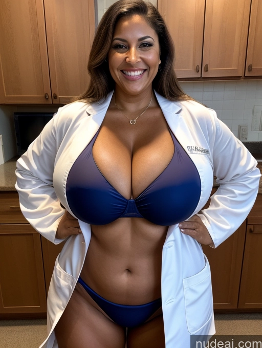 related ai porn images free for One Busty Huge Boobs Thick Tanned Skin Laughing 60s Front View Microkini Thong Lumberjack Lab Coat Halloween