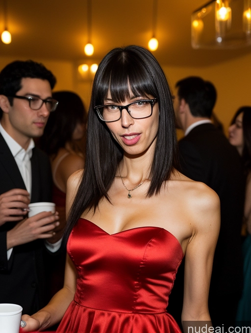 related ai porn images free for 40s Czech Bangs Black Hair Skinny Tall Party Dress Glasses Serious Ahegao