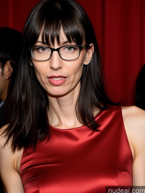 related ai porn images free for 40s Czech Bangs Black Hair Skinny Tall Party Dress Glasses Serious Ahegao