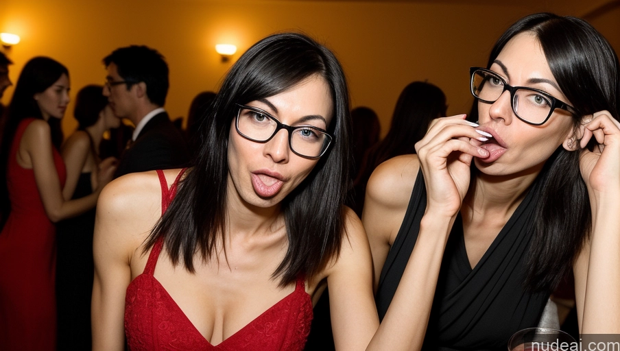 related ai porn images free for 40s Czech Black Hair Skinny Tall Party Dress Glasses Serious Ahegao