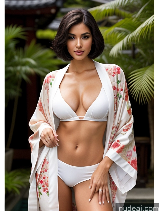 related ai porn images free for Perfect Boobs Kimono Skinny 20s Black Hair Bobcut White Miss Universe Model