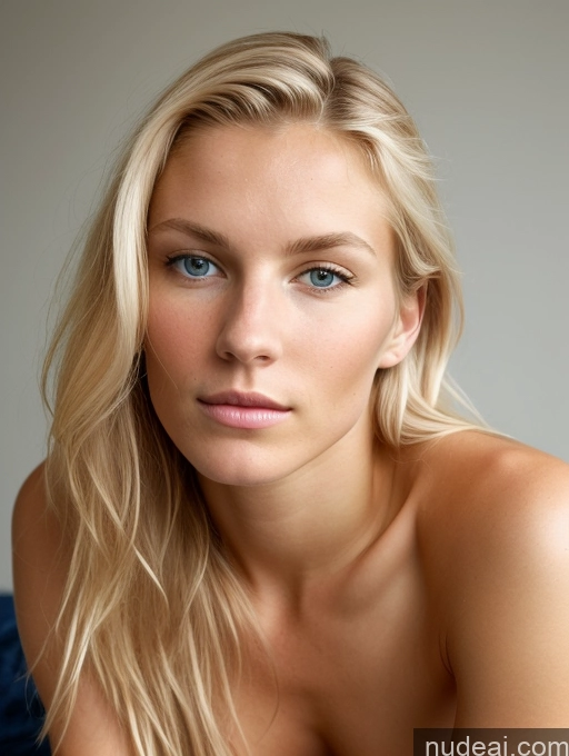 related ai porn images free for Small Tits Skinny Blonde Scandinavian Athlete Beautiful Ponytail Soft + Warm Bedroom Sad Serious On Back