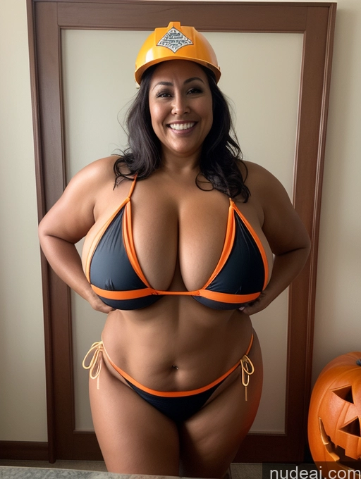 related ai porn images free for One Busty Huge Boobs Thick Tanned Skin Laughing 60s Front View Microkini Thong Polynesian Lumberjack Halloween Construction Worker