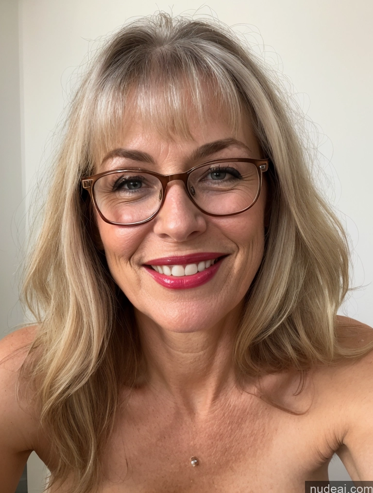 related ai porn images free for Milf Glasses Lipstick Pubic Hair Happy Blonde Bangs White Perfect Boobs Big Ass Long Legs 50s Nude Stage Cumshot