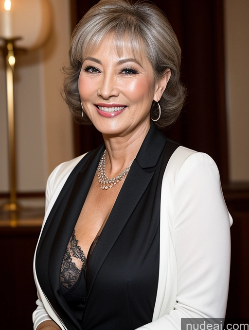 related ai porn images free for Milf Two Busty Perfect Boobs Beautiful Perfect Body 70s Pixie Party Suit Stylish Secretary Professor Bra Jacket Cleavage Detailed Chinese Dark Lighting Happy