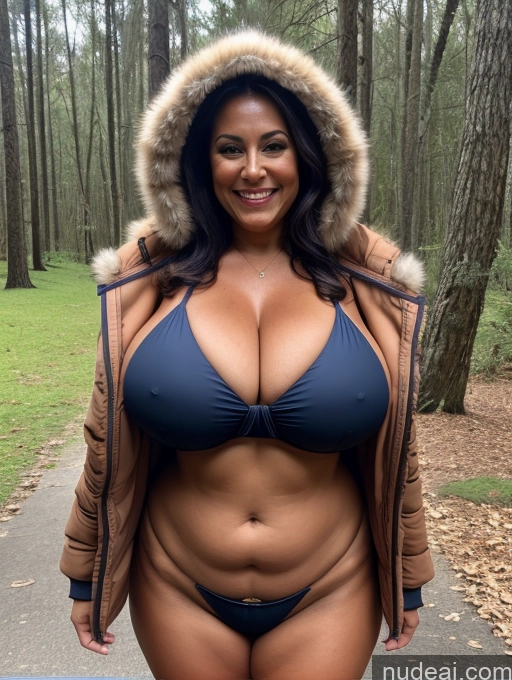 related ai porn images free for One Busty Huge Boobs Thick Tanned Skin 60s Laughing Brazilian Front View Microkini Thong Lumberjack Parka Halloween