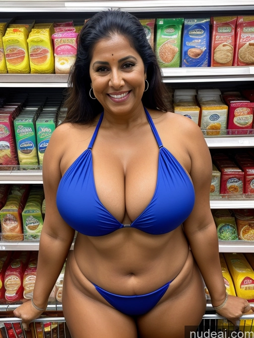 related ai porn images free for One Busty Huge Boobs Thick Tanned Skin Laughing Front View Microkini Thong Indian 70s Grocery