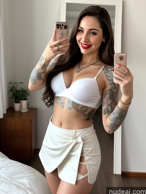related ai porn images free for Woman One Small Tits Lipstick Tattoos Big Ass Fairer Skin 20s Happy Brunette Long Hair Brazilian Mirror Selfie Bedroom Front View Mini Skirt Crop Top Jewelry