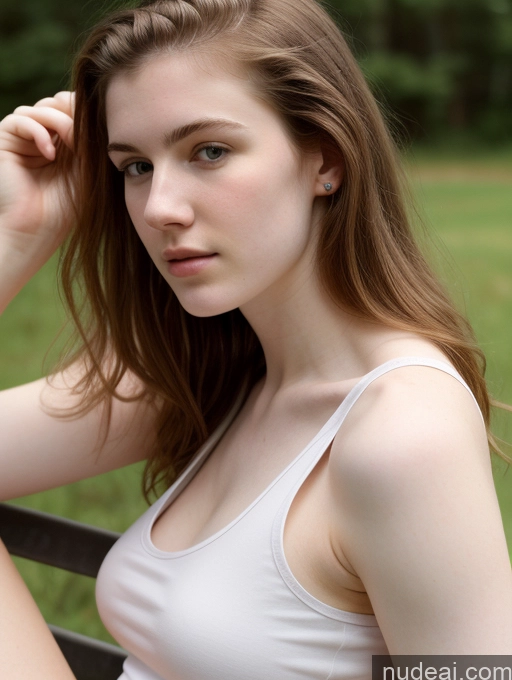 related ai porn images free for Fairer Skin Pubic Hair 18 Tank Top Small Tits Side View