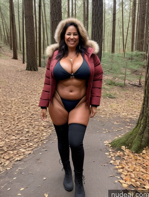 related ai porn images free for One Huge Boobs Busty Thick Tanned Skin 60s Laughing Native American Front View Microkini Thong Halloween Lumberjack Parka