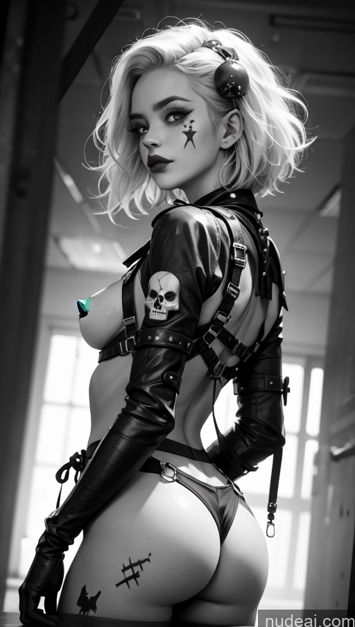 related ai porn images free for Pubic Hair White Hair Close-up View Bondage Outfit/Dominatrix 拘束带装 Small Tits Small Ass Black And White Clown Khorne