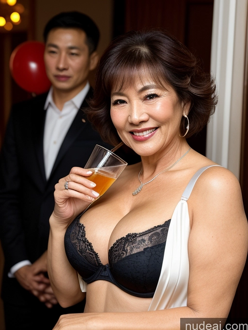 related ai porn images free for Milf Two Busty Perfect Boobs Beautiful Perfect Body 70s Party Suit Stylish Secretary Professor Bra Jacket Cleavage Detailed Chinese Dark Lighting Happy Pixie