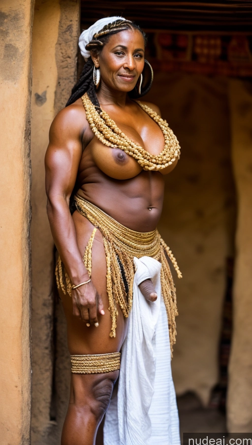 related ai porn images free for Dark Skin Muscular Abs Thick Trans Girl With Erect Penis Braided Ethiopian Milf Pubic Hair 60s Traditional Tribal