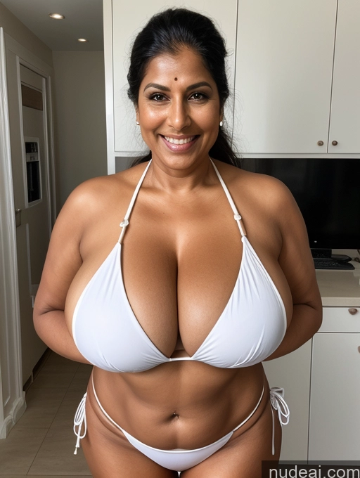 related ai porn images free for One Busty Huge Boobs Thick Tanned Skin 60s Laughing Front View Microkini Thong Maid Indian Lab Coat