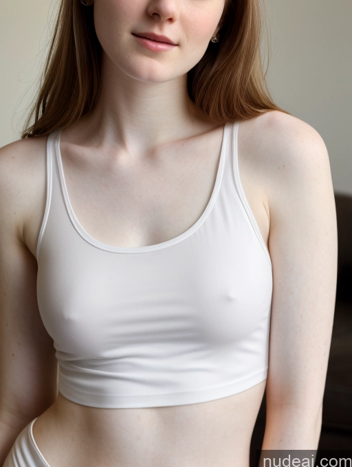 related ai porn images free for Fairer Skin 18 Small Tits Tank Top Close-up View