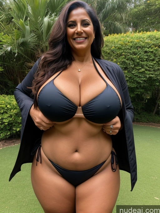 related ai porn images free for One Busty Huge Boobs Thick Tanned Skin 60s Laughing Indian Front View Microkini Thong Jacket Witch