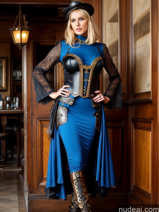 related ai porn images free for Miss Universe Model Busty Perfect Boobs Long Legs 20s Blonde Bobcut British Dark Fantasy Deep Blue Eyes Steampunk