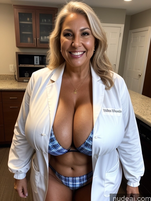 related ai porn images free for One Busty Huge Boobs Thick Tanned Skin Laughing Front View Microkini Thong 70s Lumberjack Lab Coat Halloween