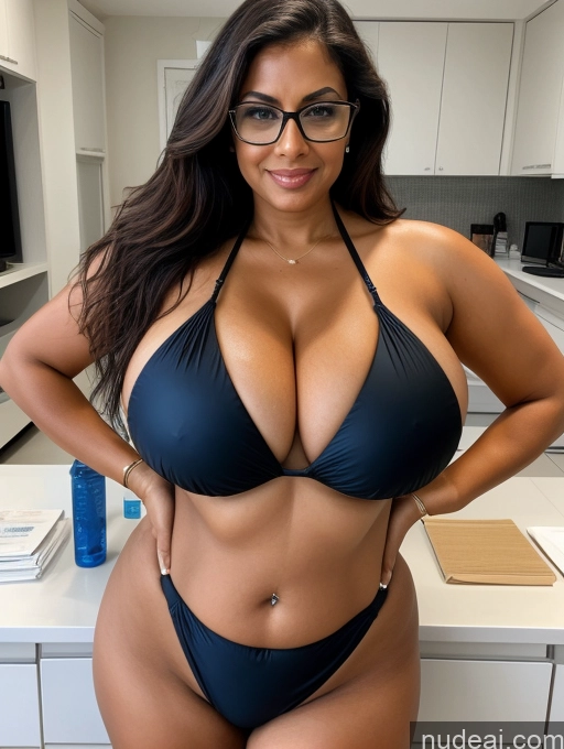 related ai porn images free for One Busty Huge Boobs Thick Tanned Skin 60s Front View Microkini Thong Sexy Face Glasses Indian Lab Coat Professor