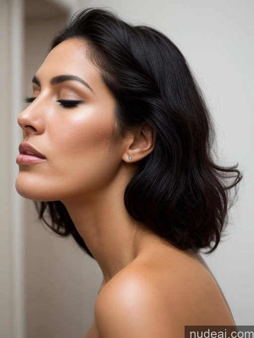 related ai porn images free for Miss Universe Model Two Perfect Boobs Skinny Long Legs Tall Big Hips 20s Orgasm Shocked Black Hair Straight Latina Surrealist Changing Room Side View Cumshot Nude