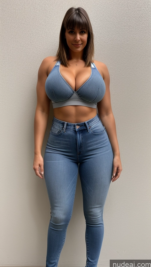 related ai porn images free for Athlete Perfect Boobs Big Ass Big Hips Jeans Front View Bangs