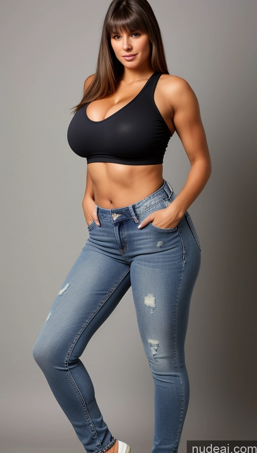 related ai porn images free for Athlete Perfect Boobs Big Ass Big Hips Jeans Front View Bangs