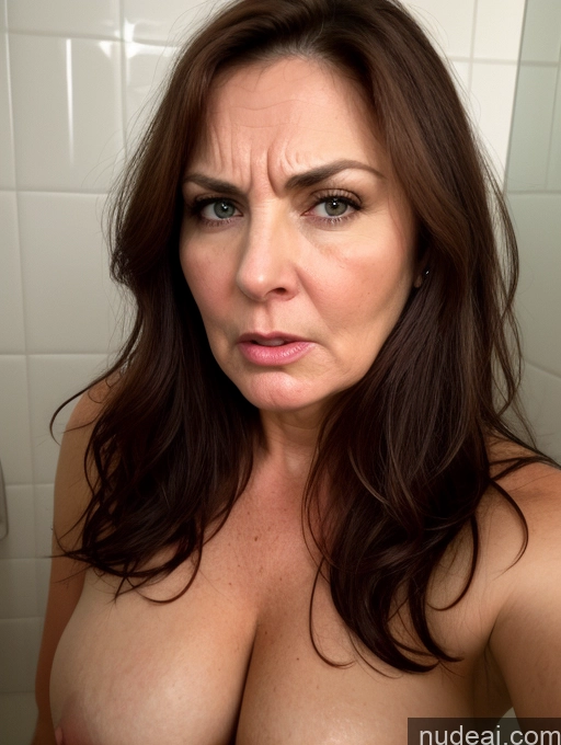 related ai porn images free for Milf Shocked Fairer Skin Beautiful Thick Sad Brunette Big Hips Nude Angry Sexy Face Seductive Long Hair Bright Lighting Detailed Legspread 40s Bathroom Front View