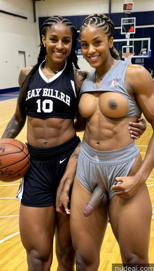 related ai porn images free for Milf Tattoos Muscular Abs Thick Dark Skin Ethiopian Trans Girl With Erect Penis Braided Black Hair 18 Basketball