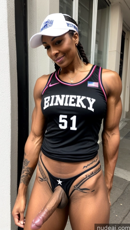 related ai porn images free for Muscular Abs Thick Dark Skin Ethiopian Trans Girl With Erect Penis Braided Black Hair Milf Tattoos 50s Sports Pubic Hair Basketball Hat Street
