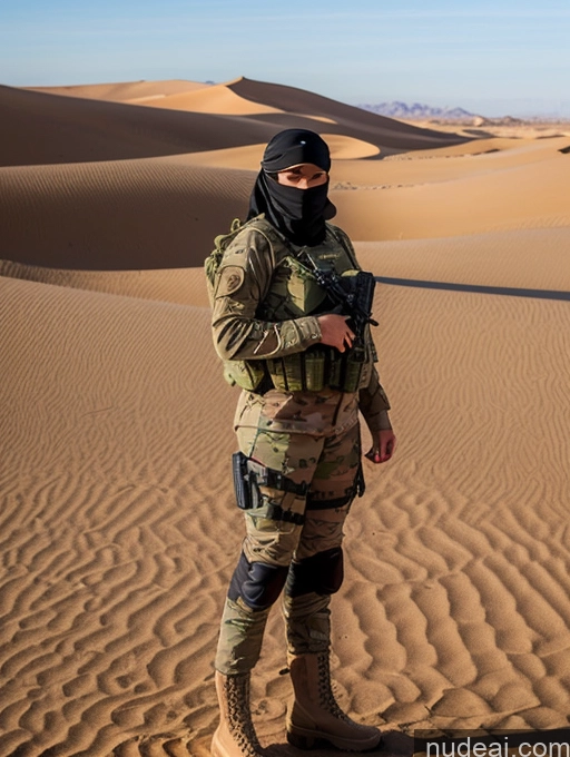 related ai porn images free for Woman Blonde Warm Anime Front View T-pose 18 German Serious Oasis Tanned Skin Seductive Perfect Boobs Perfect Body Boots Military Niqab
