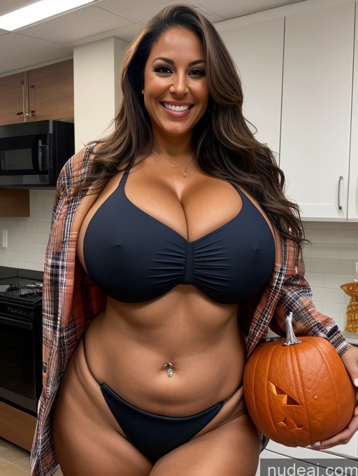 related ai porn images free for One Busty Huge Boobs Thick Tanned Skin 60s Laughing Latina Front View Microkini Thong Lumberjack Lab Coat Halloween