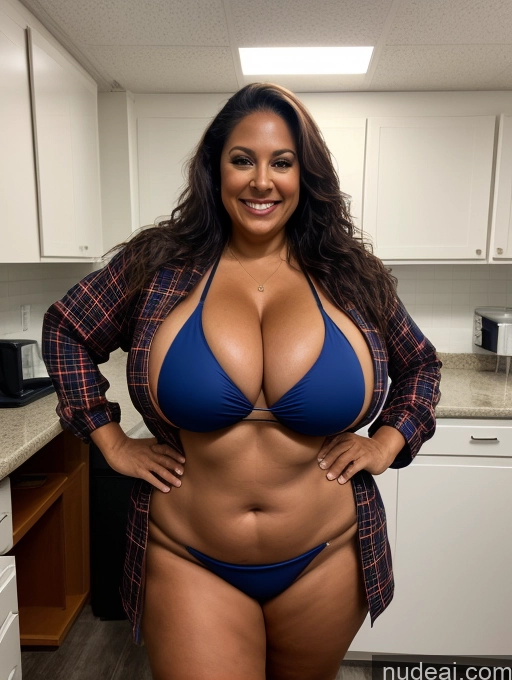 related ai porn images free for One Busty Huge Boobs Thick Tanned Skin 60s Laughing Latina Front View Microkini Thong Lumberjack Lab Coat Halloween