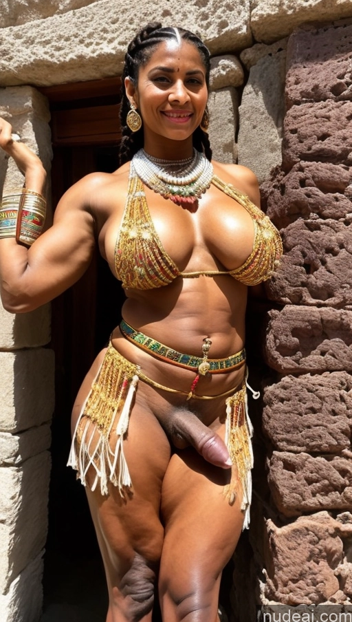 related ai porn images free for Egyptian Thick Dark Skin Muscular Abs Trans Girl With Erect Penis Traditional Roman Milf Braided 70s