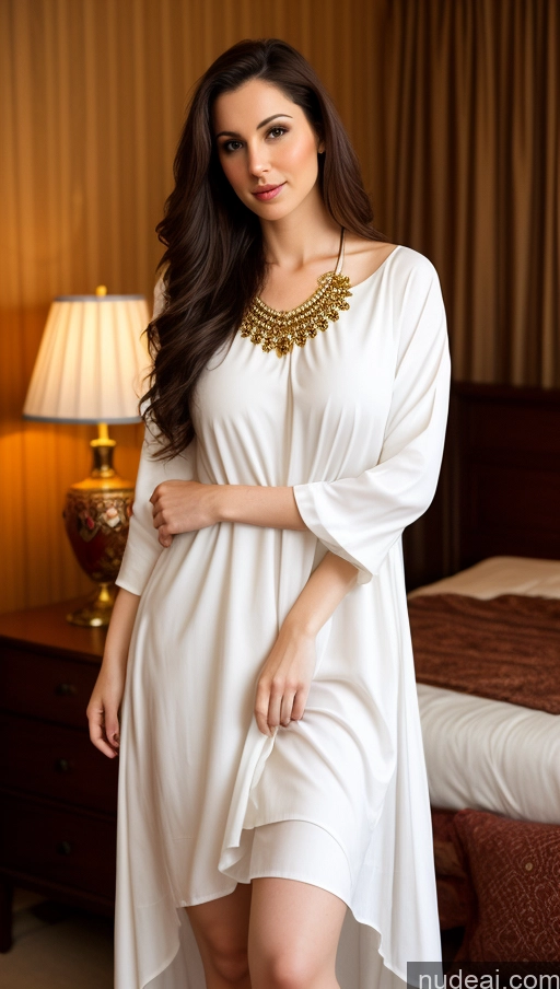 related ai porn images free for Woman One Beautiful Fairer Skin Thick Skinny 30s Seductive Brunette Long Hair Bedroom Traditional Dress Stylish Dark Lighting Small Tits Big Hips Middle Eastern Tunic