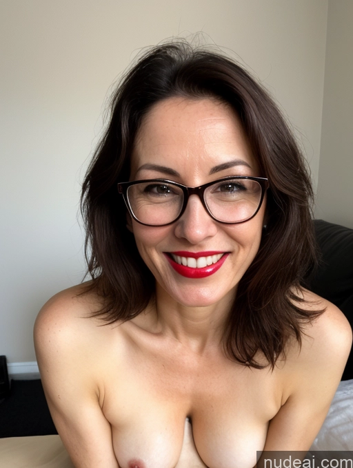 related ai porn images free for One Glasses Lipstick Short Happy Milf 30s Tanned Skin Fairer Skin Straight Brunette Cumshot White