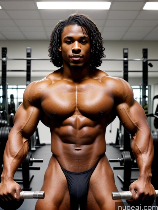 related ai porn images free for Bodybuilder One Muscular Abs Sexy Face Black Hair Long Hair Front View Working Out Nude Small Tits 18 Black