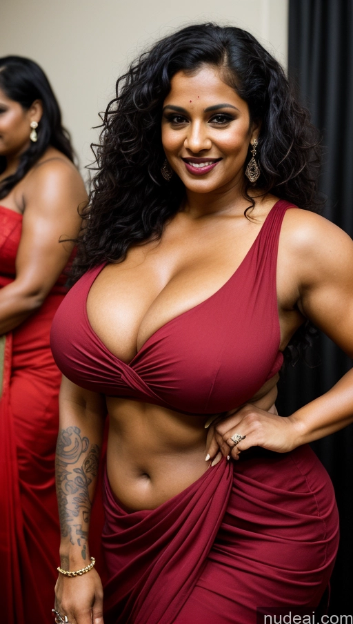 related ai porn images free for Milf Huge Boobs Beautiful Tattoos Muscular Big Ass Thick Big Hips Tall Dark Skin 40s Laughing Ginger Close-up View Cleavage Detailed Sexy Face Indian Goth Sari Party Curly Hair