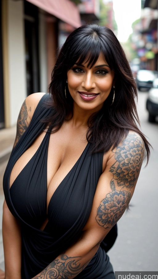related ai porn images free for Milf Huge Boobs Beautiful Tattoos Muscular Big Ass Thick Big Hips Tall Dark Skin 40s Laughing Ginger Close-up View Cleavage Detailed Sexy Face Indian Goth Sari Bangs Street