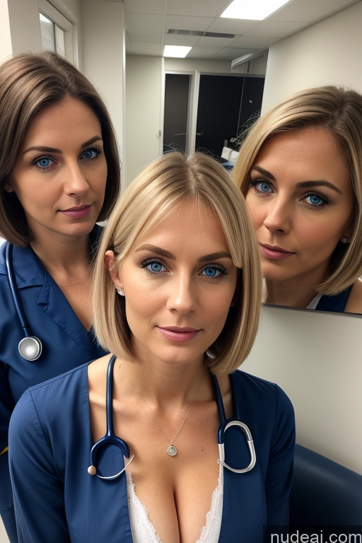 related ai porn images free for Busty Perfect Boobs Skinny Abs Perfect Body 20s Swedish Deep Blue Eyes Bobcut Doctor