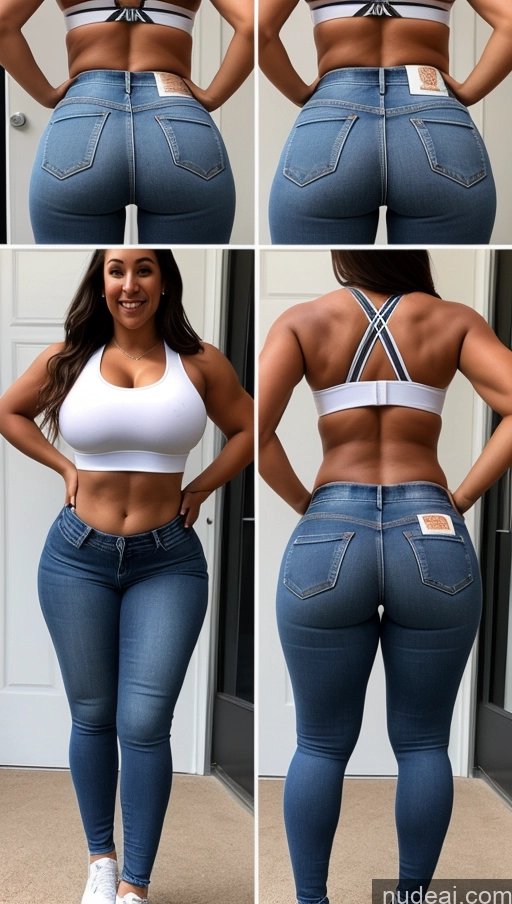 related ai porn images free for Athlete Perfect Boobs Big Ass Big Hips Jeans Front View