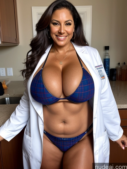 related ai porn images free for One Busty Huge Boobs Thick Tanned Skin 60s Laughing Latina Front View Microkini Thong Lumberjack Lab Coat Halloween