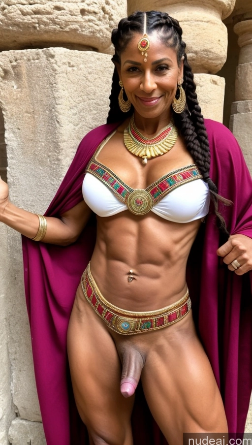 related ai porn images free for Abs Muscular Dark Skin Trans Girl With Erect Penis Braided Roman Egyptian Traditional 70s Jewelry Pubic Hair Milf